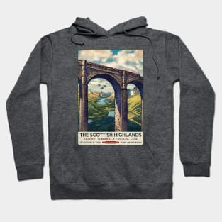 Scottish Highlands Travel Poster Hoodie